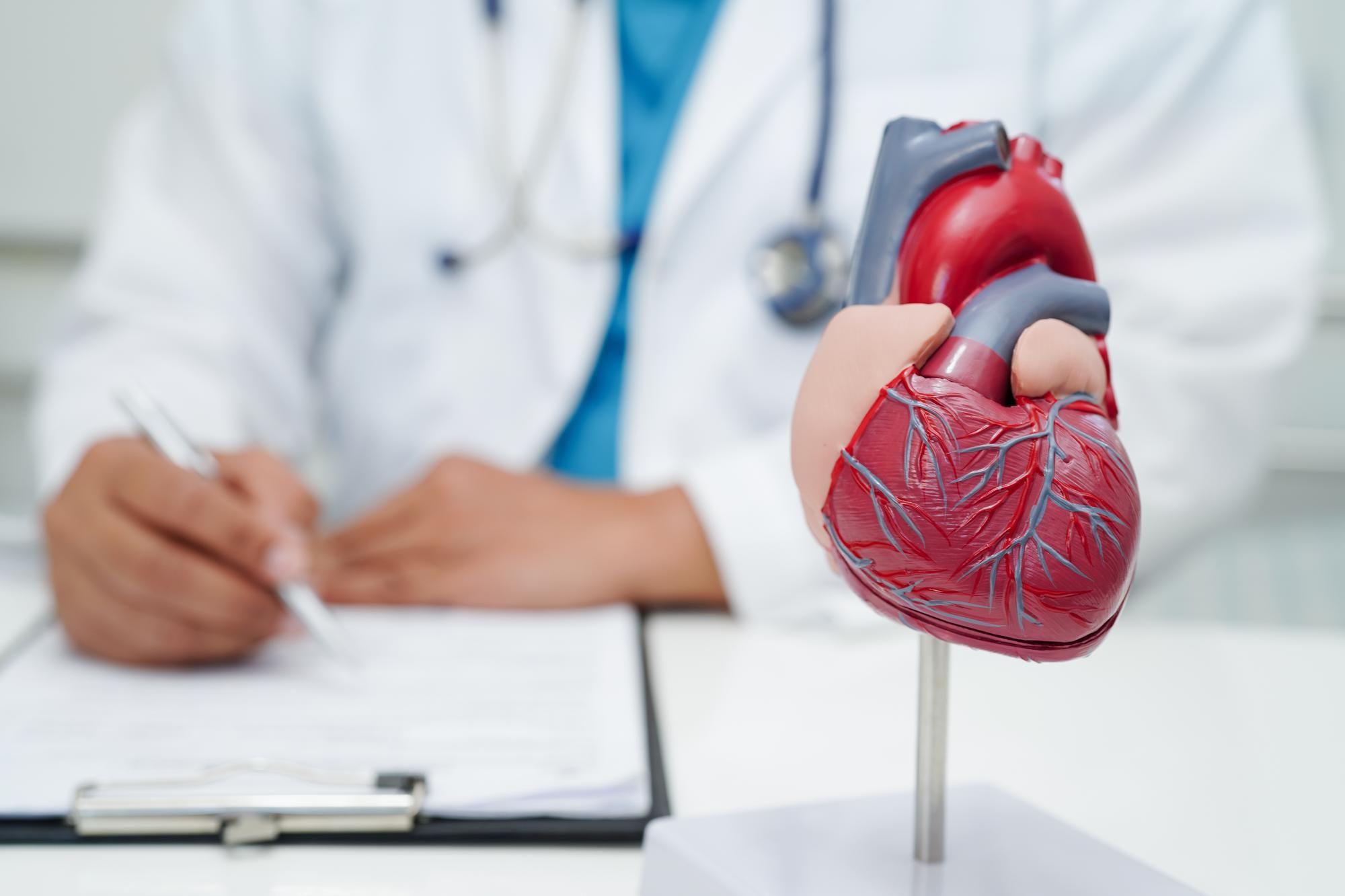 Doctor reviewing heart health scan at Hermosa Medical Center cardiology clinic in Chicago